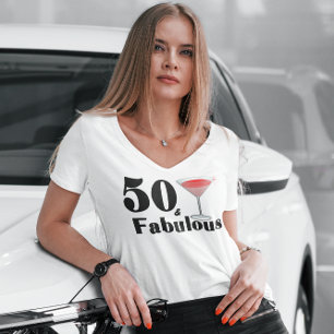 50 & Fabulous Birthday Babe T-Shirt