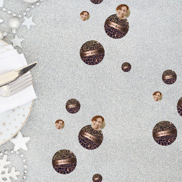 50 & Fabulous Birthday Leopard Muster Glam Name Konfetti