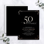 50 & Fabulous Black Rose Gold Calligraphie Geburts Folieneinladung<br><div class="desc">Es ist dein besonderer Geburtstag, und es ist an der Zeit zu feiern! Will du, den besten Bash in der Stadt zu werfen? Mit dieser 50 & fabelhaften Black & Real Rose Gold Foil Calligraphie zum Geburtstag laden Sie ein, mit dem höchsten Stil zu beginnen. Es wird sicher sein, den...</div>