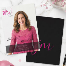 50 & Fabulous Foto-Overlay-Monogramm-Geburtstag