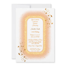 50&fabulous Golden Birthday Einladung