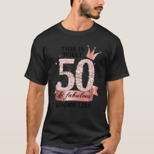 50 & Fabulous I Rose And White Party Group T-Shirt