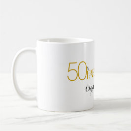 50 & FABULOUS Moderner 50. Geburtstag mit Silhouet Kaffeetasse