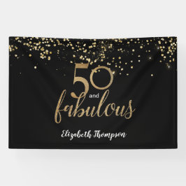 50 & Fabulous Personalisiert 50. Geburtstag Banner