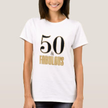 50 & Fabulous Typografie Black Gold 50. Geburtstag