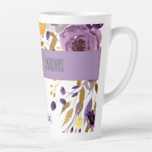 50 & Fabulous Watercolor Latte Tasse