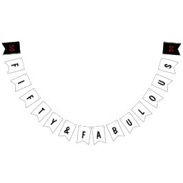 50 & Fabulous Wimpelkette