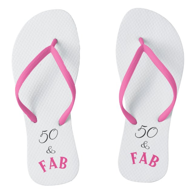 50 & fantastisch fab flip flops (Fußbett)