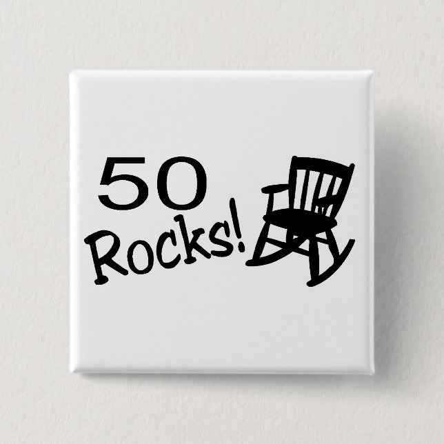 50 Felsen (Rocker) Button (Vorderseite)