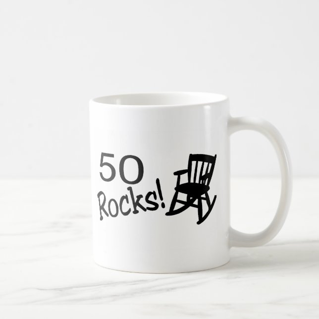 50 Felsen (Rocker) Kaffeetasse (Rechts)