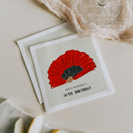 50. Flamenco Fan Geburtstagsparty Serviette