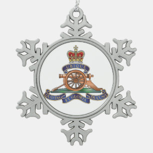 50. Flugregiment-königliches Schneeflocken Zinn-Ornament
