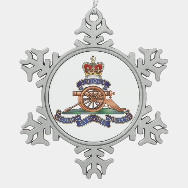 50. Flugregiment-königliches Schneeflocken Zinn-Ornament (Vorderseite)