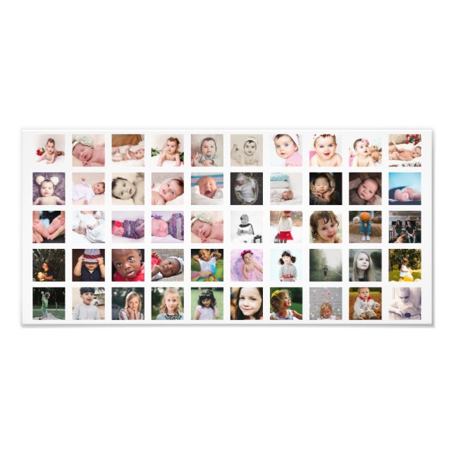 50 FotoCollage Personalisiert Fotodruck (Vorne)