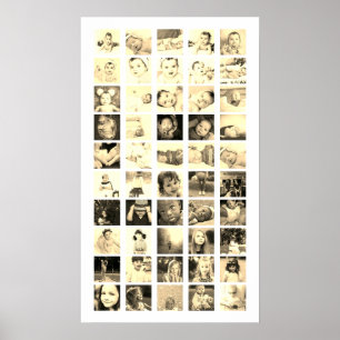 50 Fotomaterial Personalisiert (Sepia) Poster
