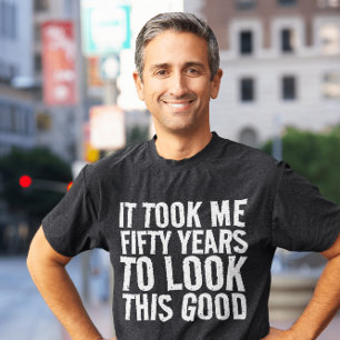 50. FÜNFZIGER GEBURTSTAG-T - SHIRT IN SCHWARZ