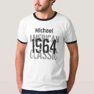 50. Geburtstag 1964 American Classic Schwarz-weiß T-Shirt