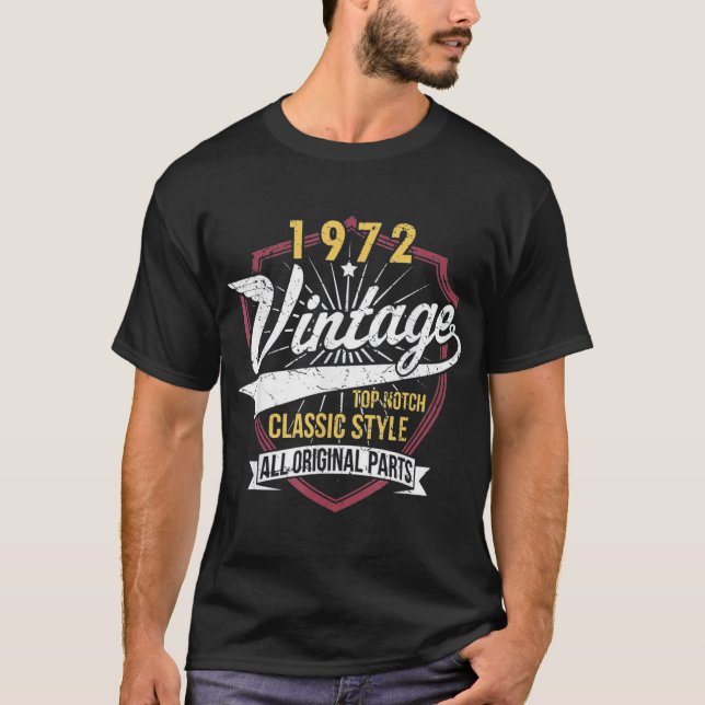 50 Geburtstag 1972 Limited Edition T-Shirt (Vorderseite)