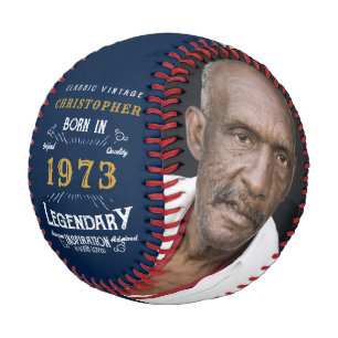 50. Geburtstag 1973 Monogram Foto Legendary Baseball