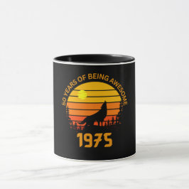 50. Geburtstag 1975 Vintag Tasse