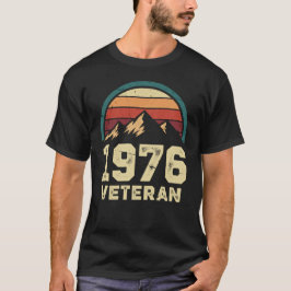 50. Geburtstag 1976 Retro Berge Sonnenschein Vinta T-Shirt