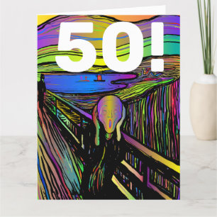 50. GEBURTSTAG 50 FUNNY GREETING CARD DANKESKARTE
