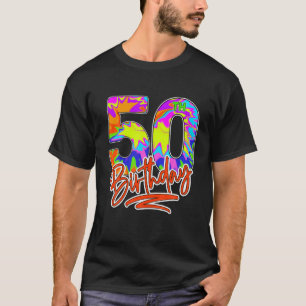 50. Geburtstag 50 Jahre alt Männer Frauen Gefärbte T-Shirt