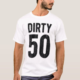 50. Geburtstag 50 Jahre alt Vintager schmutziger R T-Shirt