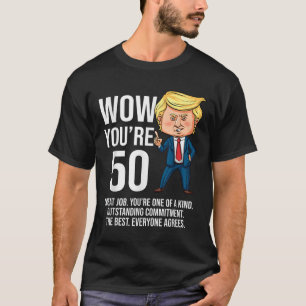 50. Geburtstag 50 Jahre alter Funny Trump Republik T-Shirt