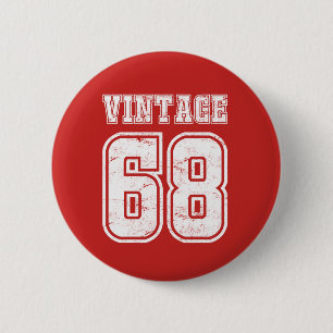 50. Geburtstag 50 Jahre altes Vintages 1968 - Button