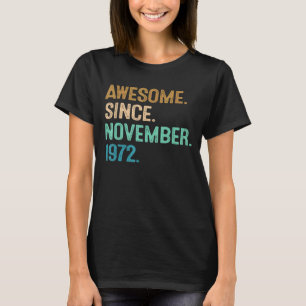 50. Geburtstag 50 Jahre Phantastisch seit November T-Shirt