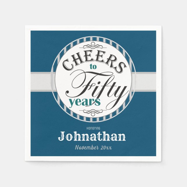 50. Geburtstag - 50 Jahre Serviette (Vorderseite)