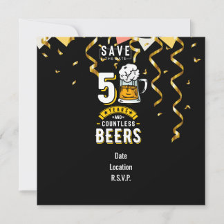 50. Geburtstag 50 Jahre & zahllose Biere Einladung