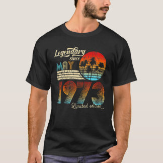 50. Geburtstag 50 Legendär seit Mai 1972 Geschenk T-Shirt