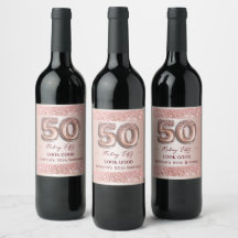 50. Geburtstag 50 sieht gut aus Roségold