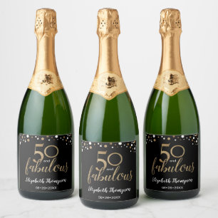 50. Geburtstag 50 und fabelhafte Gold Black Konfet