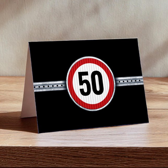 50. Geburtstag - ALLES IST ERLAUBT Dankeskarte (Von Creator hochgeladen)