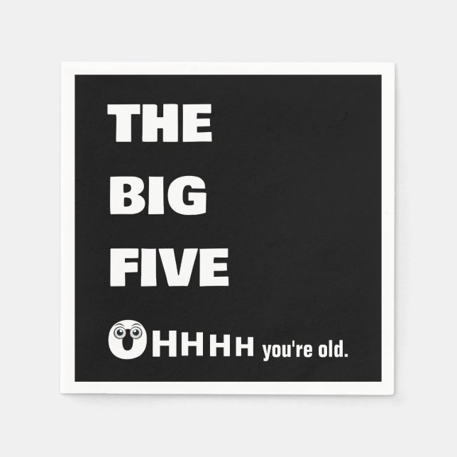 50. Geburtstag Alt Werden Humor  Serviette (Vorderseite)