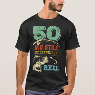50. Geburtstag Angeln 50 Fischer Mens Pu T-Shirt