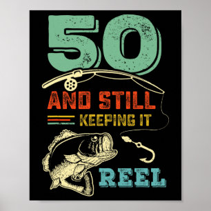 50. Geburtstag Angeln Wird 50 Angler Männer Pu Poster