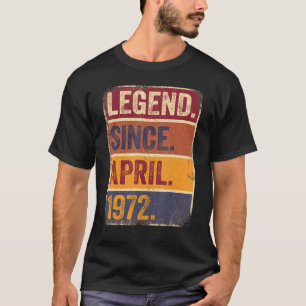 50. Geburtstag April Geboren 50 Jahre Legende seit T-Shirt