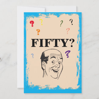 50. Geburtstag Bald Man Funny Überraschung Einladu Einladung