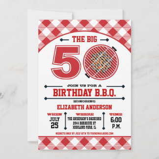 50. Geburtstag Barbecue Einladung