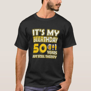 50. Geburtstag Beerthday 50 Years Old Funny Beer D T-Shirt