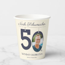 50. Geburtstag Beige & Creme Vintage Benutzerdefin