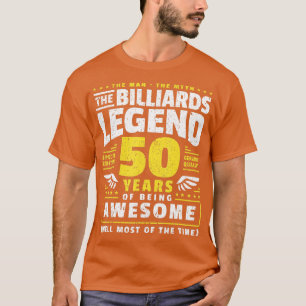 50. Geburtstag Billard Player 50 Jahre alt T-Shirt