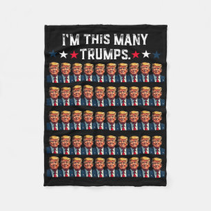 50. Geburtstag bin ich so viele Trumps für Trump S Fleecedecke