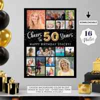 50. Geburtstag Black Gold 16 Foto jubelt zu Jahren