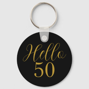 50. Geburtstag Black Gold Geburtstag Schlüsselanhänger