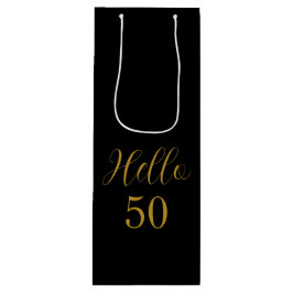 50. Geburtstag Black Gold Geburtstagsparty Gefalle Geschenktüte Für Weinflaschen